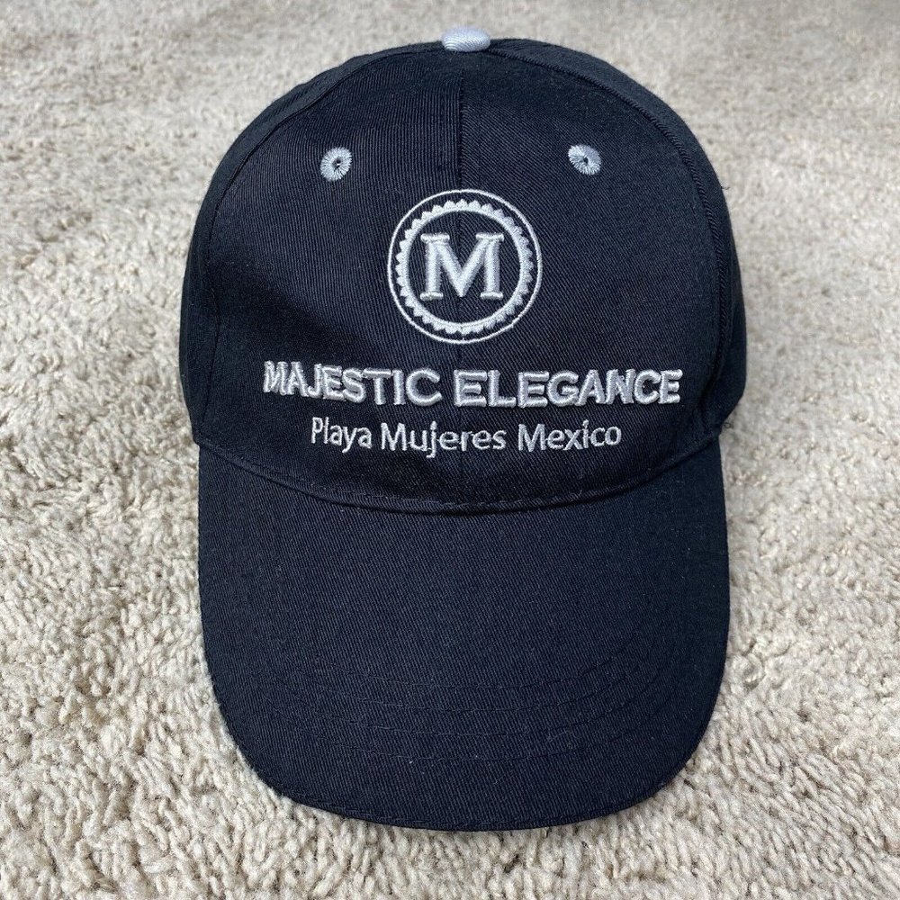 Majestic Elegance Playa Mujeres Hat Mexico Opening Fall 2019 Black Strapback Cap